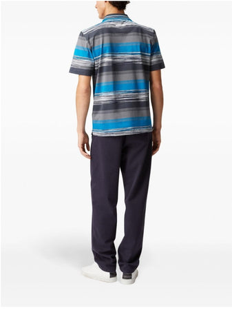 MISSONI Polo in jersey di cotone a righe sfumate da uomo