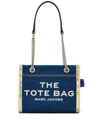 MARC JACOBS The Denim Chain Small Tote Bag da donna