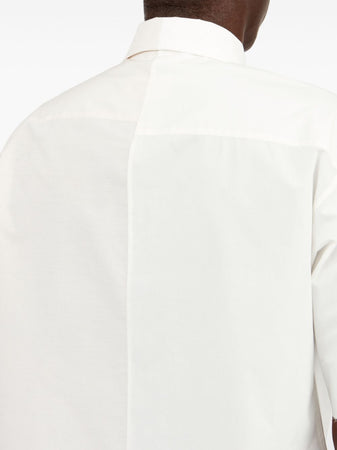 MM6 Maison Margiela Camicia asimmetrica in popeline da uomo