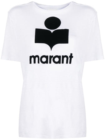 MARANT ETOILE T-shirt Zewel con logo a maniche corte da donna