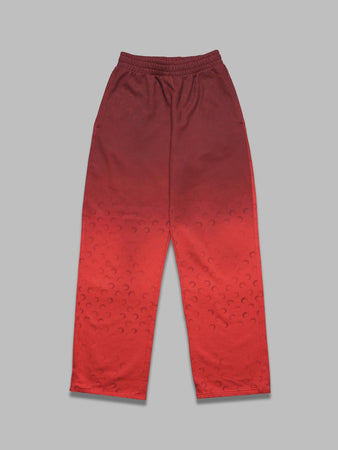 MARINE SERRE moon faded fleece sweatpants da uomo