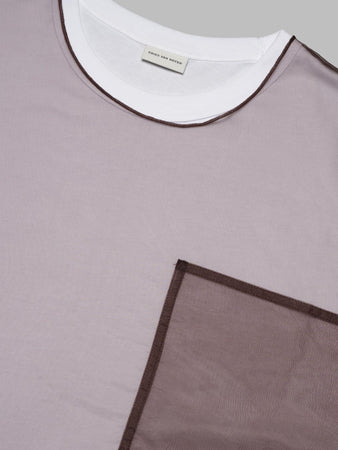 DRIES VAN NOTEN 02700-heaton 1603 m.k.ss.t-shirt - 50% cotton 50% polyester made in turchia da uomo