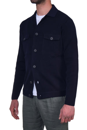 FILINTRAMA Filintrama - Blusotto Collo Polo Con Tasche BPMLT CR12 M 890 BLU da uomo