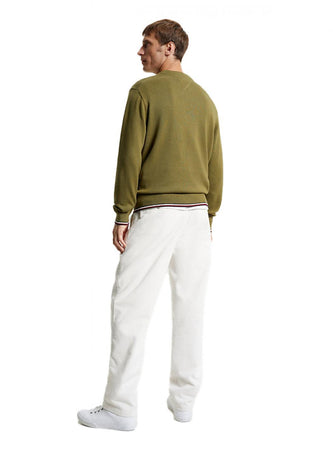 Tommy Hilfiger - Maglia Paricollo In Misto Cotone E Seta MW0MW32037 MS2 da uomo