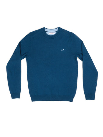 SUN68 Maglia Uomo Sun68 K44110 83 BLU PROF da uomo