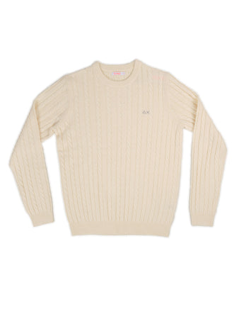SUN68 Maglia Uomo Sun68 K44155 31 BIANC da uomo
