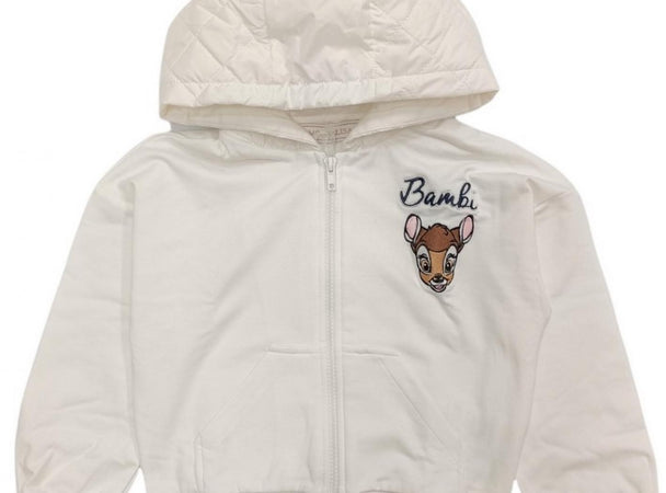 MONNALISA Monnalisa - Felpa Aperta Panna 0001 198807RG 8072 da bambino
