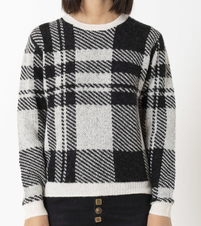 SUN68 Sun68 - Wool Round Jacquard 31 Bianco Panna K40239 da donna