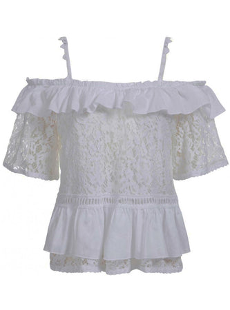 GUESS Guess - Ss New Olimpia Top Twht Bianco W1GH0N WDXL0 da donna