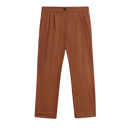 Woolrich - Ut3027 Poplin Pant 7148 Rusty Brown WWTR0119FR da donna