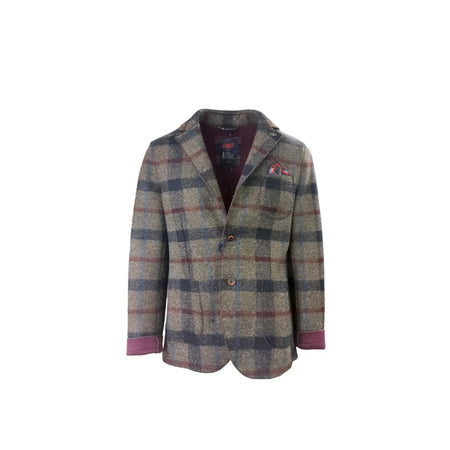 BOB Bob - Giacca Monopetto Grigio Blu A23CHALK378 T378 da uomo