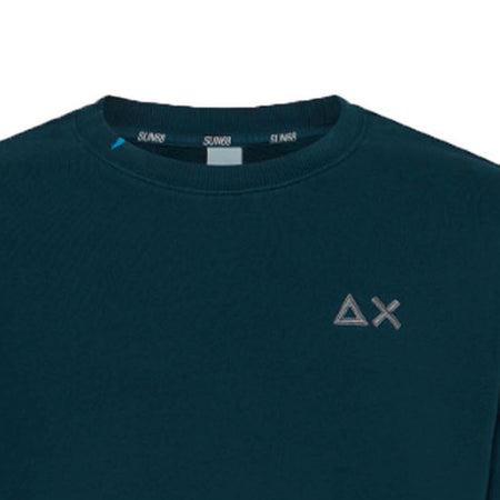 SUN68 Sun68 - Round Neck Basic 27 Verde Smeraldo F33106 da uomo