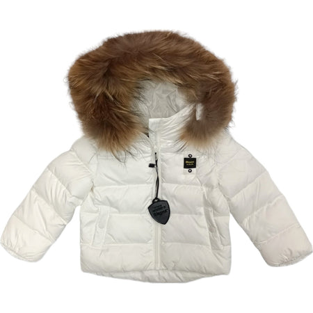 Blauer - Giubbotto Bianco 100 C/pelliccia 23WBBXC02296 da bambino