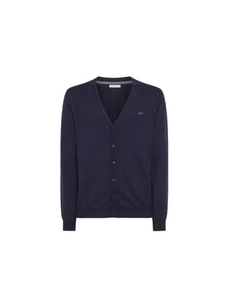 SUN68 Sun68 - Cardigan Navy Blue K43103 da uomo