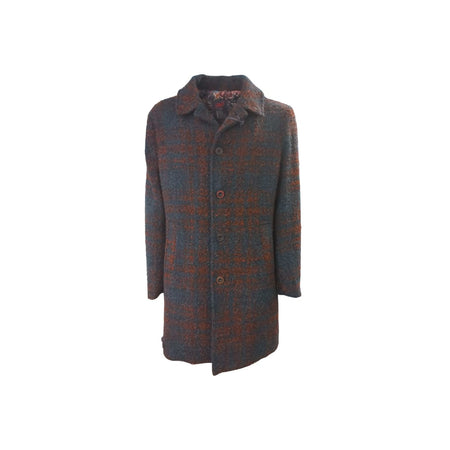 BOB Bob - Cappotto Monopetto Fantasia Blu A24VENUS123 da uomo