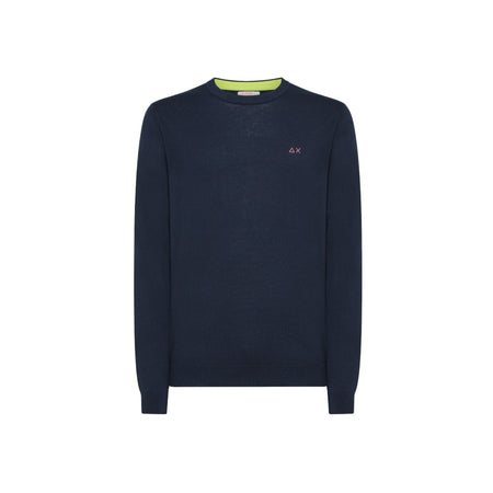 SUN68 Sun68 - Maglia Elbow Navy Blue K34110 da uomo