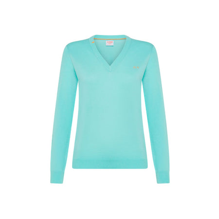 SUN68 Sun68 - Maglia V Turchese K34202 da donna