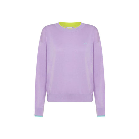 SUN68 Sun68 - Maglia Double Rib Lilla K34211 da donna