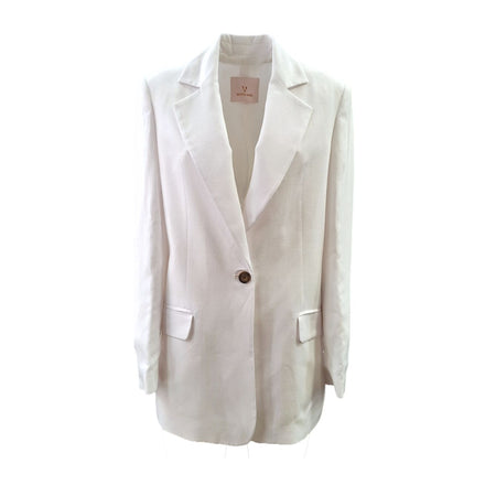 WHITE WISE White Wise - Giacca Oversize Bianca WW29139 da donna