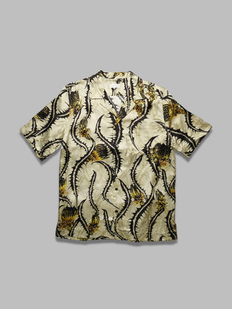 DRIES VAN NOTEN boxy viscose shirt da uomo