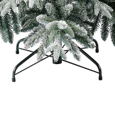 Albero di natale Innevato Slim "Folgarida" in PE Effetto Real Touch + PVC di Altissima qualità