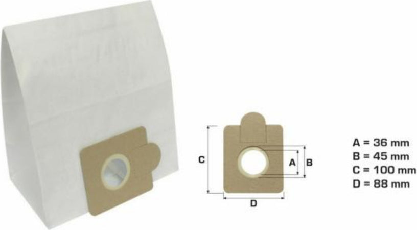 IMETEC - 5 SACCHETTI ASPIRAPOLVERE PA8012Z-PA8017Z-PA8067Z-VC9009E - NS 182 Casa e cucina/Aspirapolvere e pulizia di pavimenti e finestre/Accessori per aspirapolvere/Sacchetti per aspirapolvere/Sacchetti per aspirapolvere verticale Rossi Ricambi - Venetico Marina, Commerciovirtuoso.it