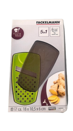 FACKELMANN - GRATTUGGIA PER ZENZERO CON CONTENITORE 18X10.5X6 CM