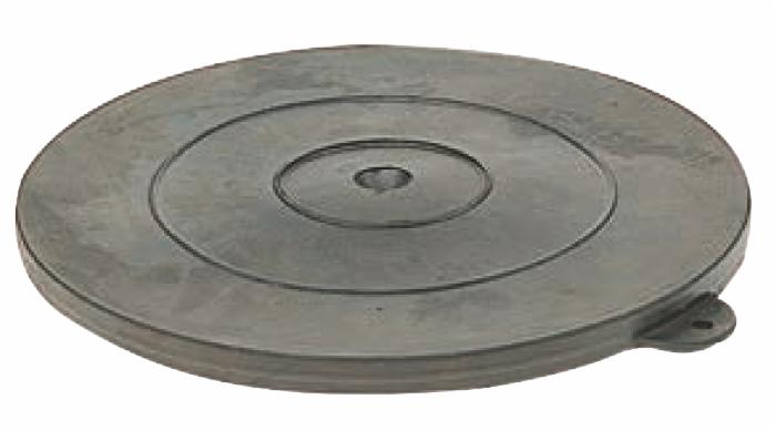 Coperchio in gomma con valvola di aspirazione Ø 265mm