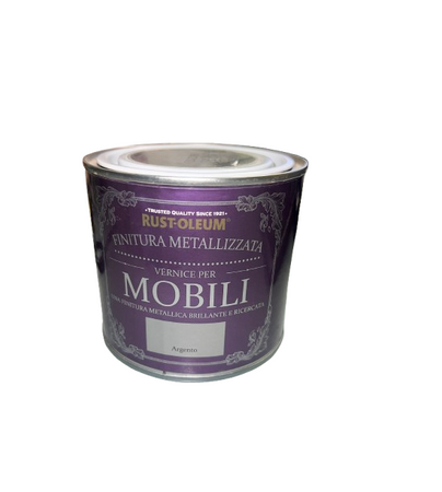 RUST-OLEUM VERNICE LEGNO CHALKYMETALLIZZATA COLORE ARGENTO 0,5L