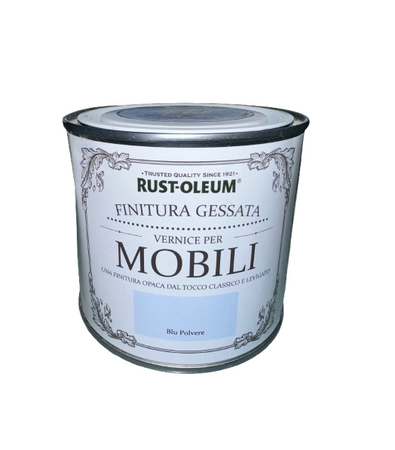 RUST-OLEUM - VERNICE LEGNO CHALKY EFFETTO GESSATO COLORE BLU 500 ML