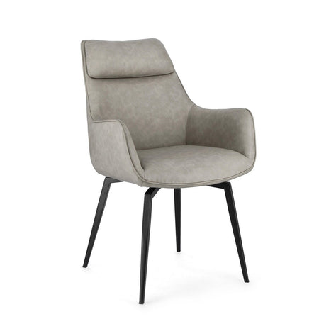 Sedia "Lawrence" con gambe in acciaio verniciato a polvere epossidica, per arredo interno 56 x 65 x h 92 cm