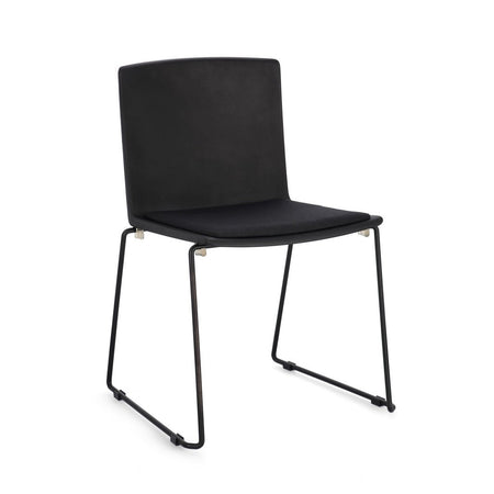 Sedia "Giulia" con seduta in plastica, per arredo interno 43,5 x 50 x h 79 cm