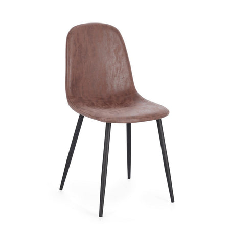 Sedia "Irelia" con struttura seduta e schienale in compensato, per arredo interno 52,5 x 42,5 x h 90 cm