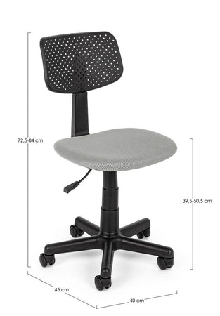 Poltrona "Artemis" da ufficio ergonomica con braccioli, altezza regolabile