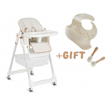 Seggiolone Moni Lindo + set pappa omaggio