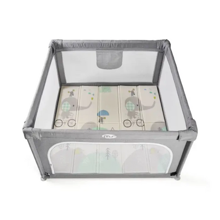 Box L Grigio + Tappeto da Gioco MS 120x120 cm