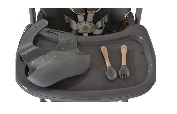 Seggiolone Moni Lindo + set pappa omaggio