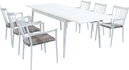 IMPERIUM---set-tavolo-in-alluminio-cm-160/240x90x76-h-con-6-sedute-Bianco-Milani-Home
