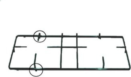Indesit-Griglia-2-Fuochi-Cucina-Gas-Smaltata-Nera-Cm.45,1-X-20-Con-2-Perni