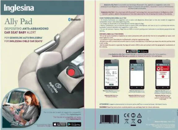 Inglesina Ally Pad, Dispositivo Anti-Abbandono, iOS/Android Sicurezza Sanitaria Gioia del Bimbo - Villa San Giovanni, Commerciovirtuoso.it