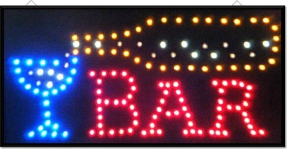 Insegna Luminosa A Led Con Scritta Bar Con Ganci 50x25 Cm 220v Illuminazione/Illuminazione per interni/Illuminazione speciale/Insegne luminose Trade Shop italia - Napoli, Commerciovirtuoso.it