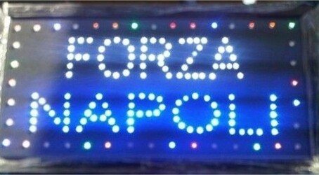 Insegna Luminosa Insegne Luminose A Led Con Scritta Forza Napoli Illuminazione/Illuminazione per interni/Illuminazione speciale/Insegne luminose Trade Shop italia - Napoli, Commerciovirtuoso.it