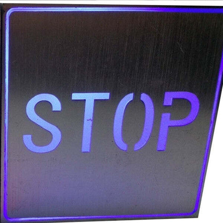 Insegna Tabella A Led Con Scritta Testo Stop Luminosa Luce Blu Da Parete Muro 1w Illuminazione/Illuminazione per interni/Illuminazione speciale/Insegne luminose Trade Shop italia - Napoli, Commerciovirtuoso.it