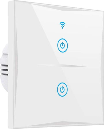 Interruttore a parete intelligente WIFI compatibile Amazon Alexa Google Home KS-601 colore bianco