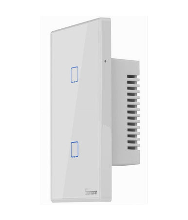 Interruttore Luce Parete Smart Home Touch Wireless Wifi A 2 Canali Sonoff T0us2c