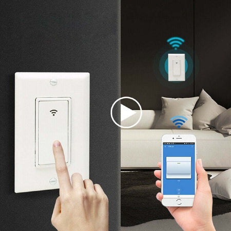 INTERRUTTORE LUCE WIFI INTELLIGENTE 1 VIA COMPATIBILE Alexa Google Assistant Fai da te/Materiale elettrico/Prese elettriche ed accessori/Spine intelligenti e telecomandate Zencoccostore - Formia, Commerciovirtuoso.it