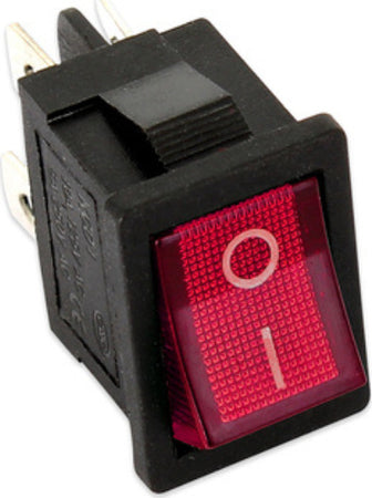 INTERRUTTORE LUMINOSO ROSSO DA INCASSO BIPOLARE 10 A-4 FASTON - CAVA 13 X 20 mm Fai da te/Materiale elettrico/Interruttori e dimmer/Interruttori da cavo Rossi Ricambi - Venetico Marina, Commerciovirtuoso.it