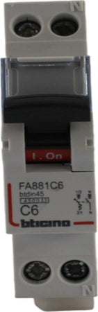 Interruttore-magnetotermico-1P+N-6A-4,5KA-1mod-Bticino
