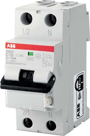 Interruttore-magnetotermico-differenziale-DS201-C10-AC30-1P+N-6K-(DS1C10AC30)-Abb