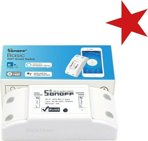 INTERRUTTORE SMART WIFI SONOFF PRESA SWITCH COMPATIBILE CON AMAZON ALEXA GOOGLE Fai da te/Materiale elettrico/Prese elettriche ed accessori/Spine intelligenti e telecomandate Zencoccostore - Formia, Commerciovirtuoso.it